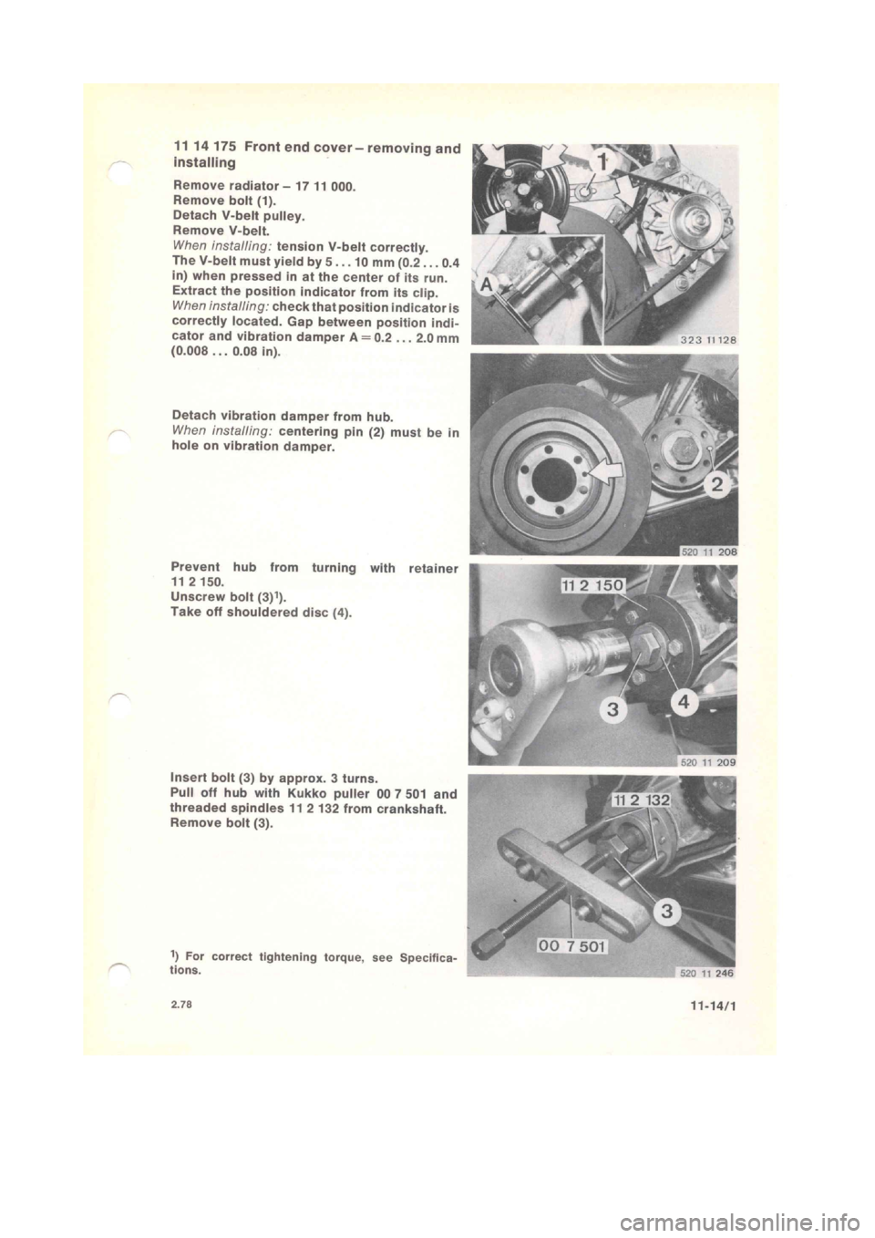 BMW 320i 1980 E21 M20 Engine Manual Online 