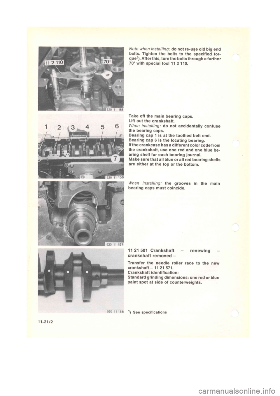 BMW 320i 1980 E21 M20 Engine Manual Online 