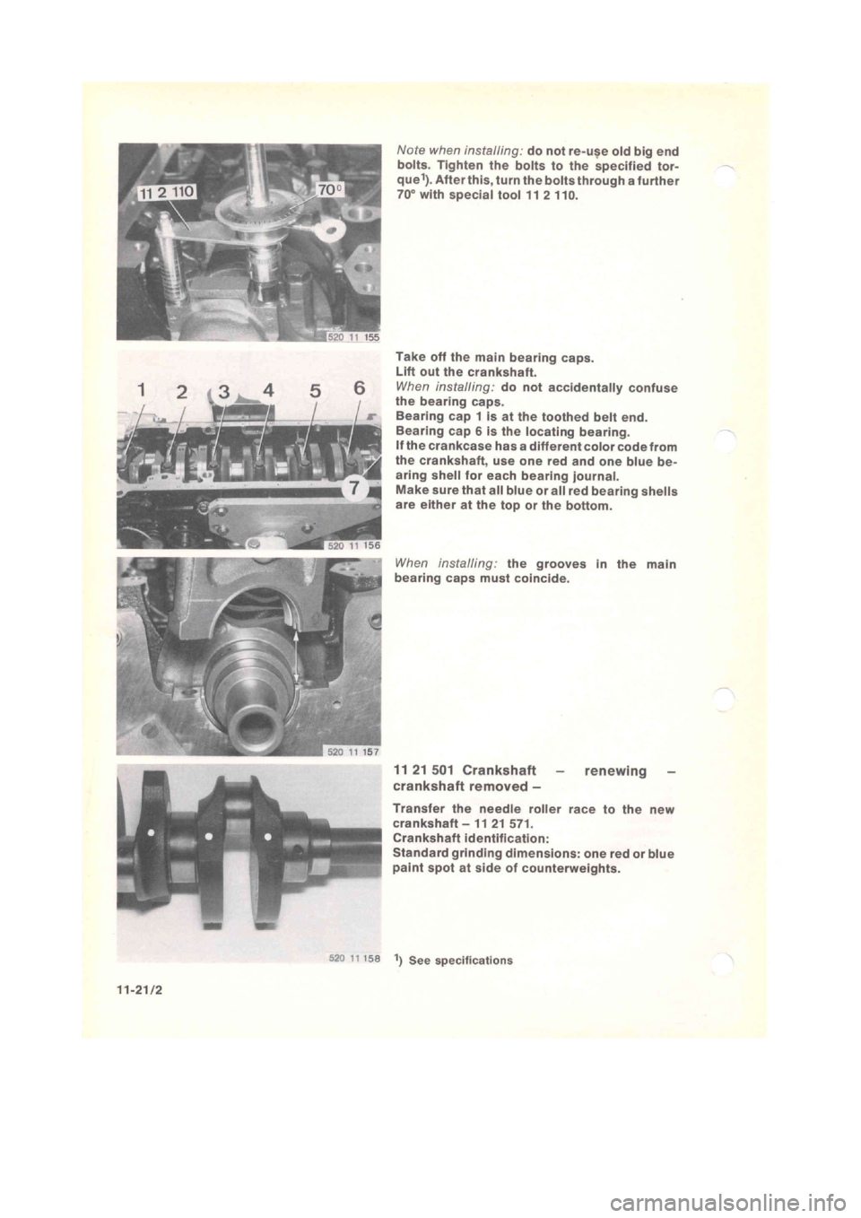 BMW 320i 1980 E21 M20 Engine Manual Online 