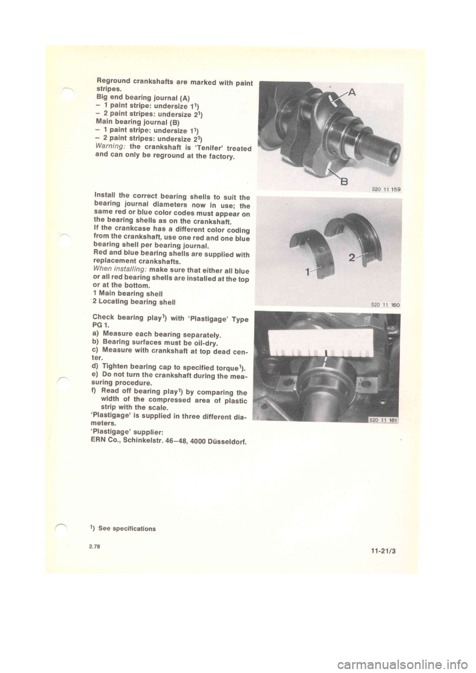 BMW 320i 1981 E21 M20 Engine Owners Manual BMW 320i 1981 E21 M20 Engine Owners Manual