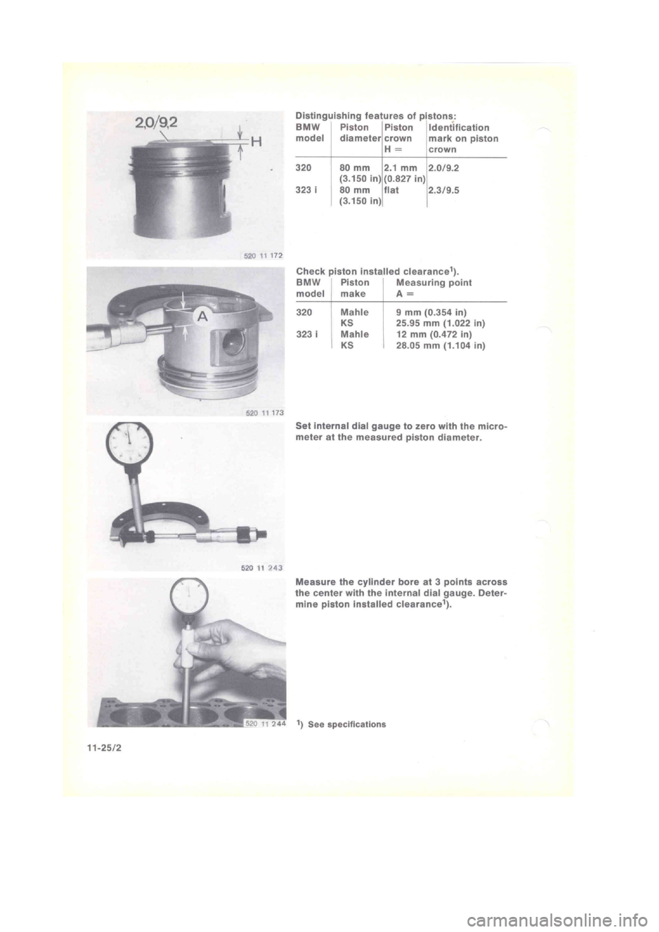 BMW 320i 1981 E21 M20 Engine Owners Manual BMW 320i 1981 E21 M20 Engine Owners Manual