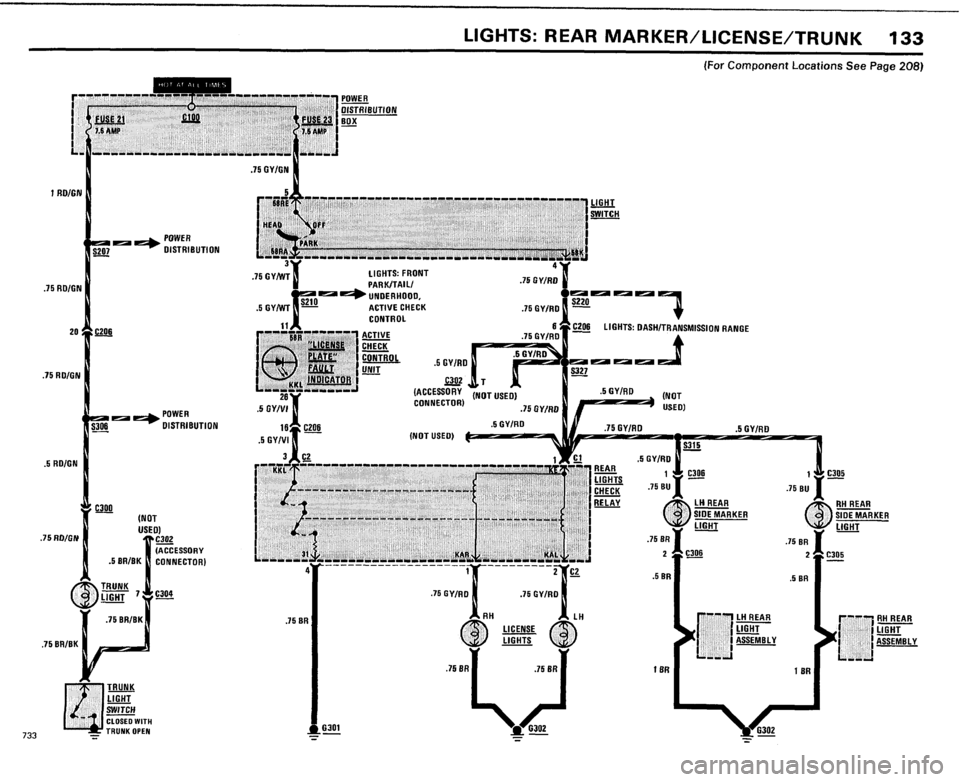 BMW 733i 1984 E23 Electrical Troubleshooting Manual 