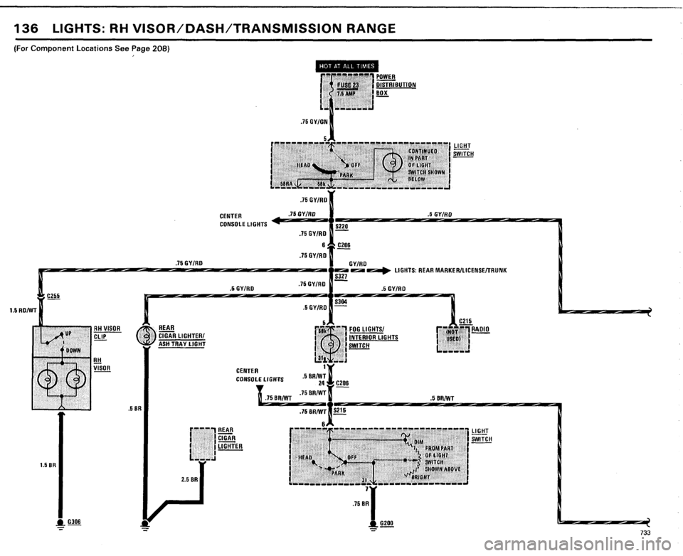 BMW 733i 1984 E23 Electrical Troubleshooting Manual 