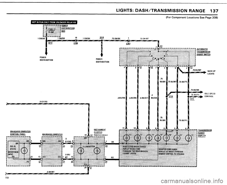 BMW 733i 1984 E23 Electrical Troubleshooting Manual 