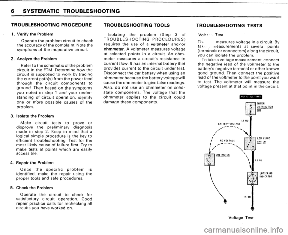 BMW 733i 1984 E23 Electrical Troubleshooting Manual 