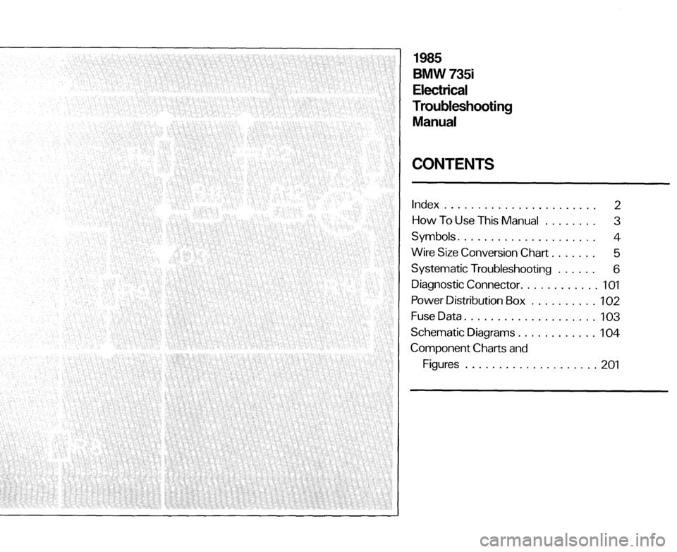 BMW 735i 1985 E23 Electrical Troubleshooting Manual 