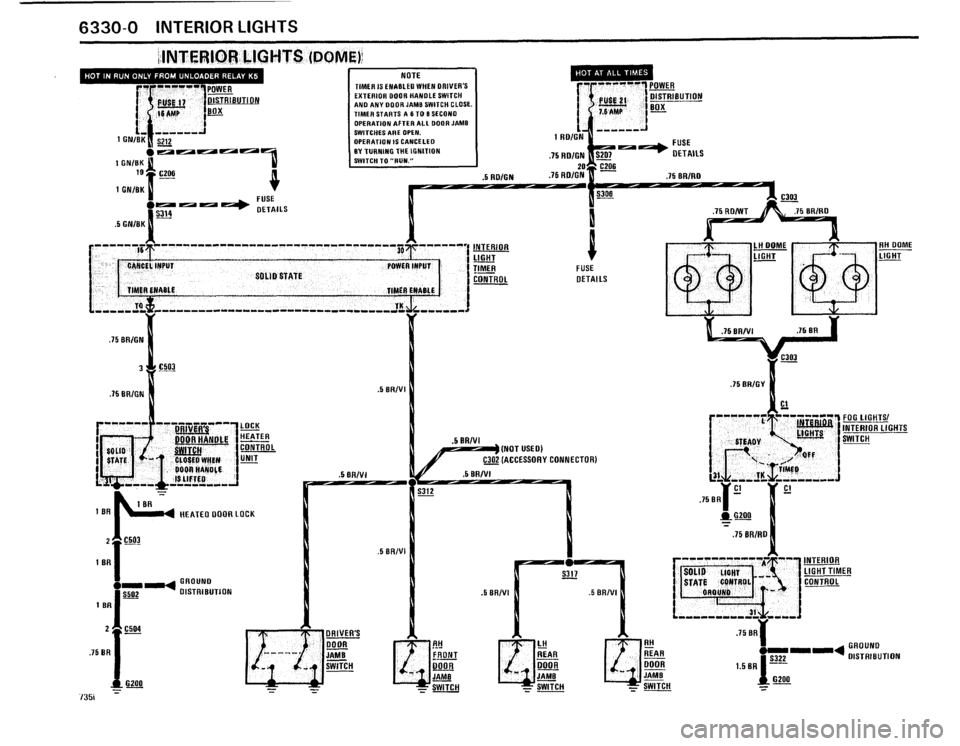 BMW 735i 1986 E23 Electrical Troubleshooting Manual 