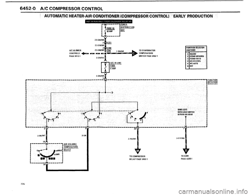 BMW 735i 1986 E23 Electrical Troubleshooting Manual 