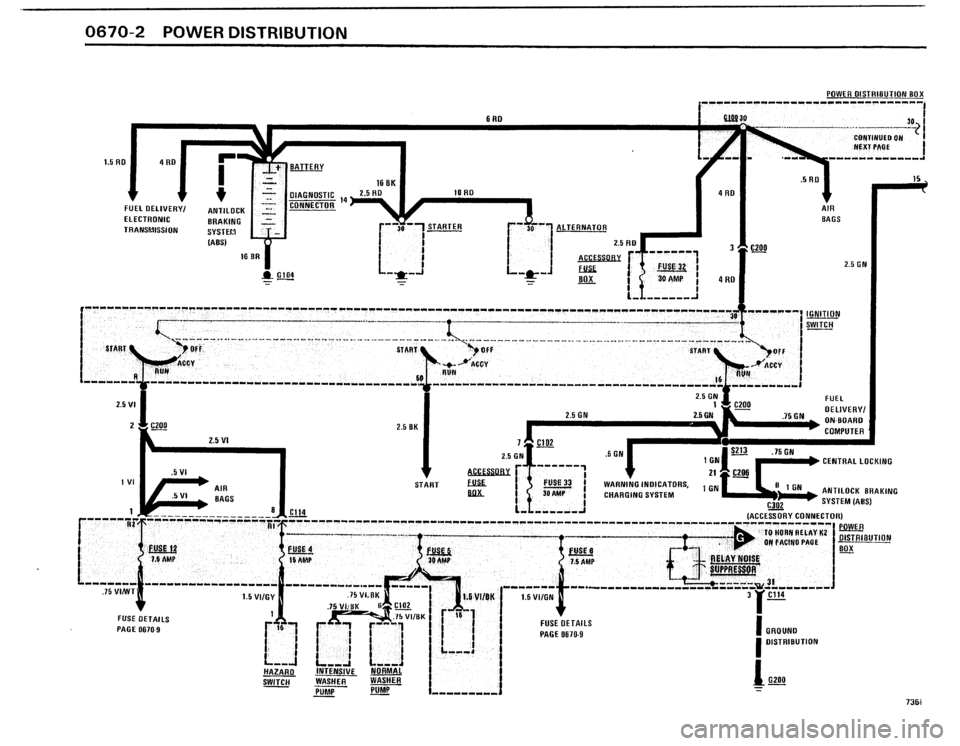 BMW 735i 1986 E23 Electrical Troubleshooting Manual 