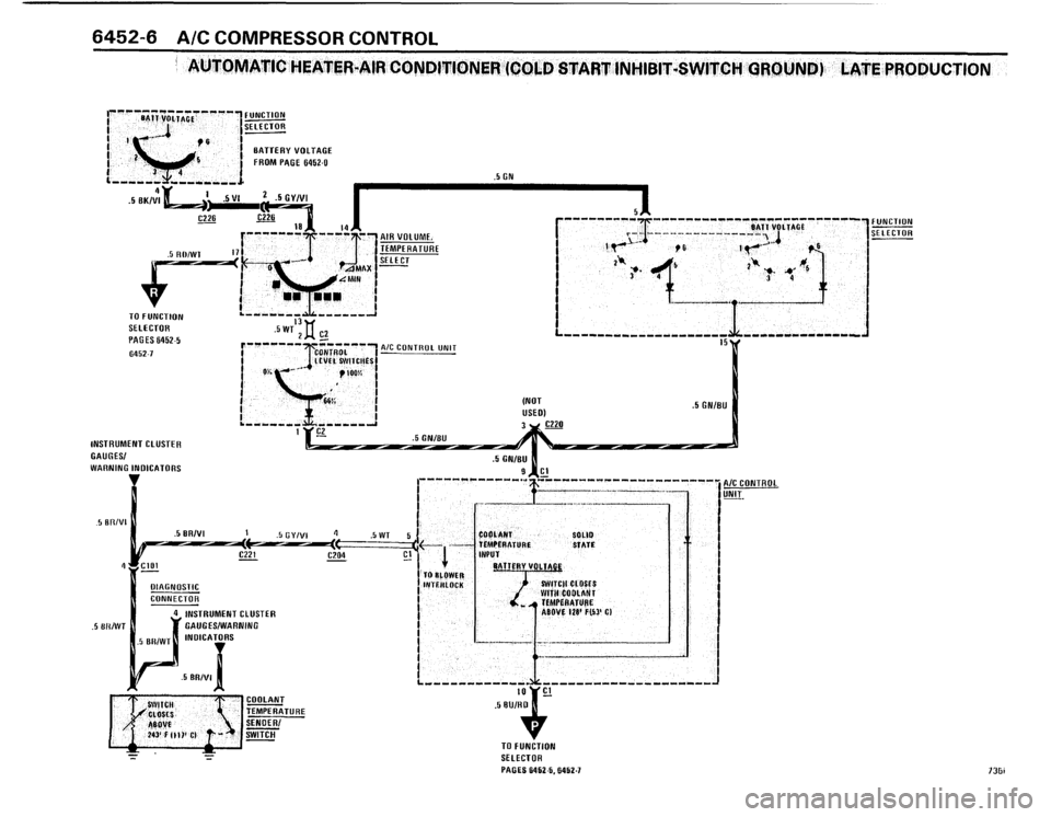 BMW 735i 1986 E23 Electrical Troubleshooting Manual 