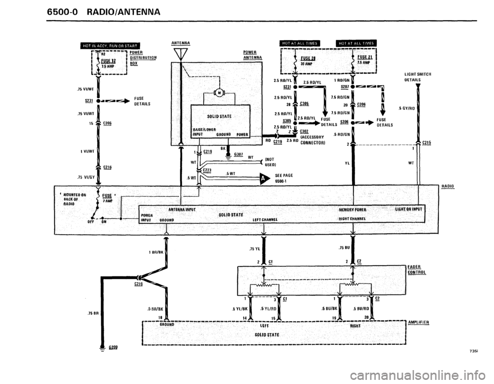 BMW 735i 1986 E23 Electrical Troubleshooting Manual 