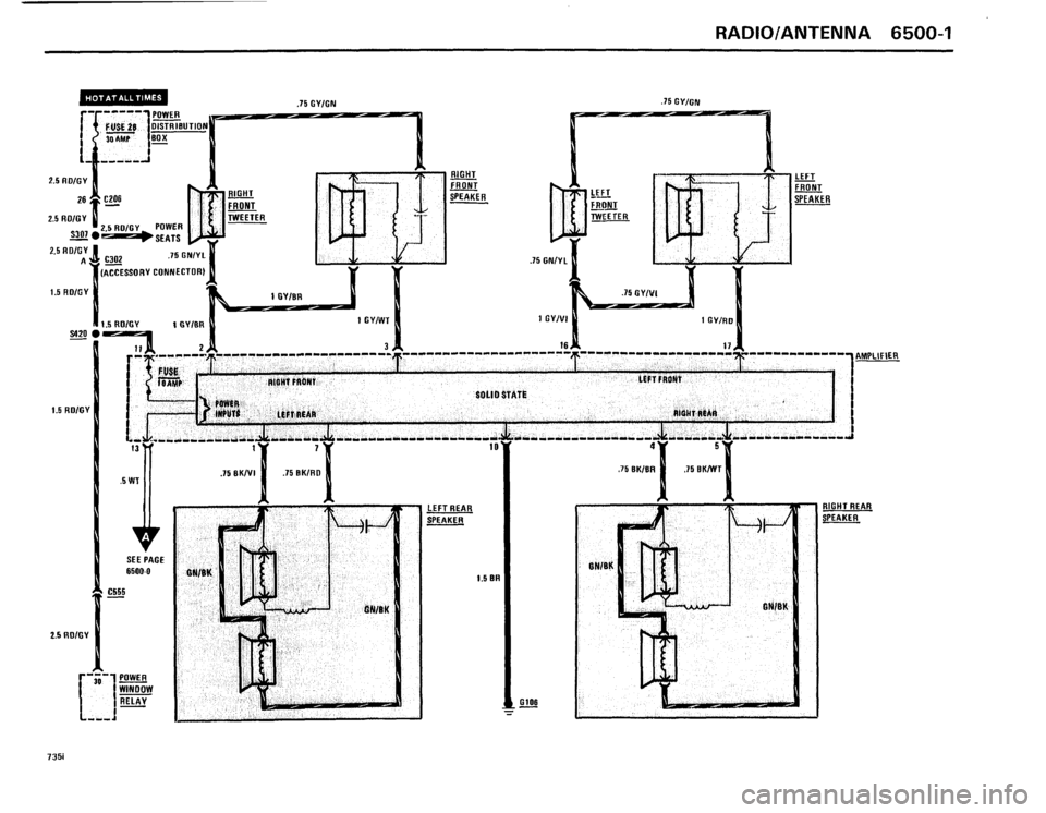 BMW 735i 1986 E23 Electrical Troubleshooting Manual 