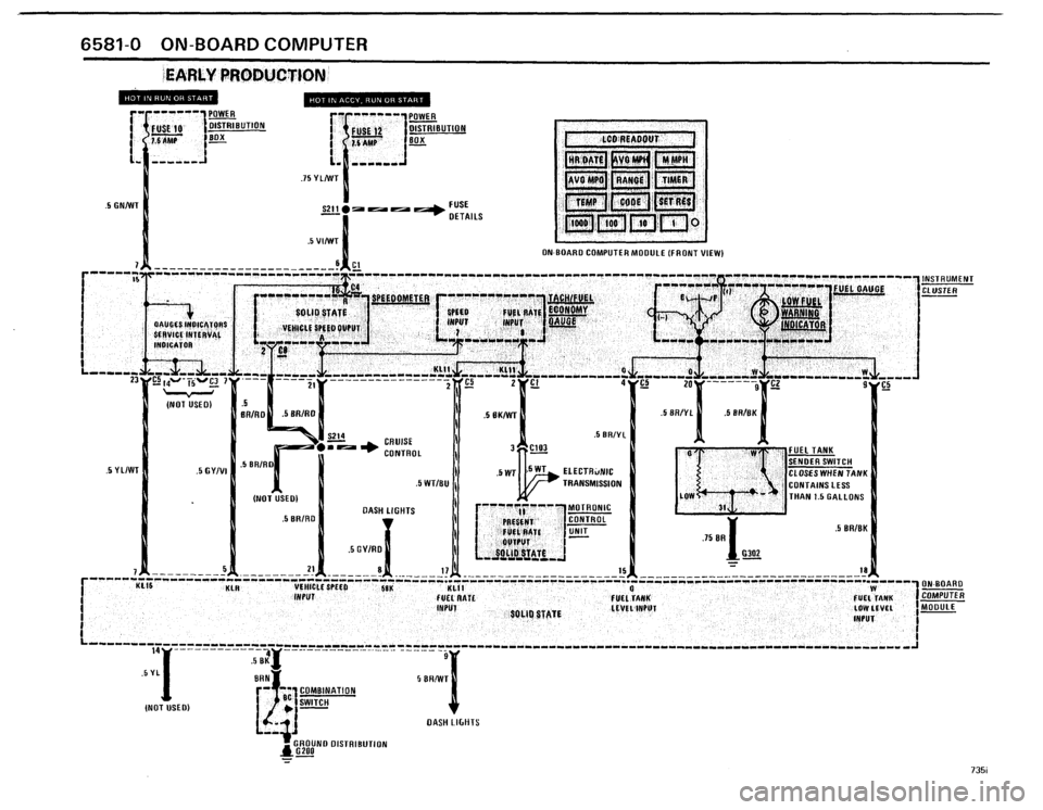 BMW 735i 1986 E23 Electrical Troubleshooting Manual 