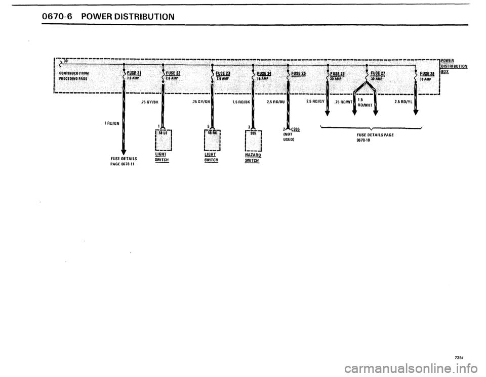 BMW 735i 1986 E23 Electrical Troubleshooting Manual 