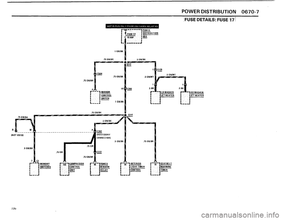 BMW 735i 1986 E23 Electrical Troubleshooting Manual 