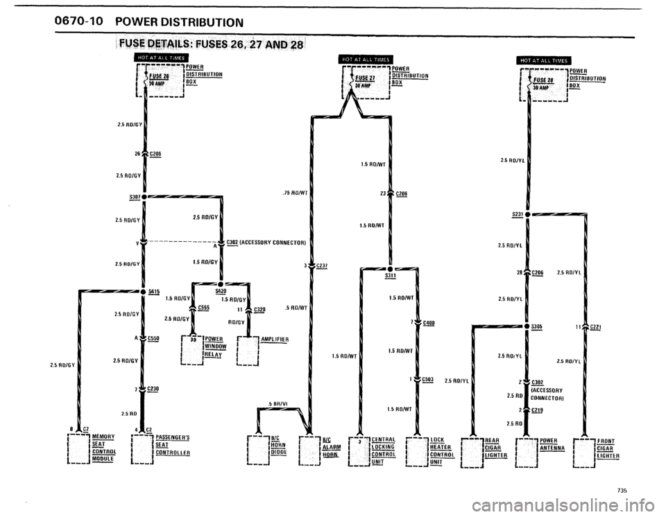 BMW 735i 1986 E23 Electrical Troubleshooting Manual 