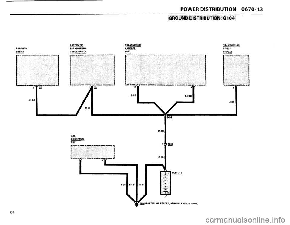 BMW 735i 1986 E23 Electrical Troubleshooting Manual 