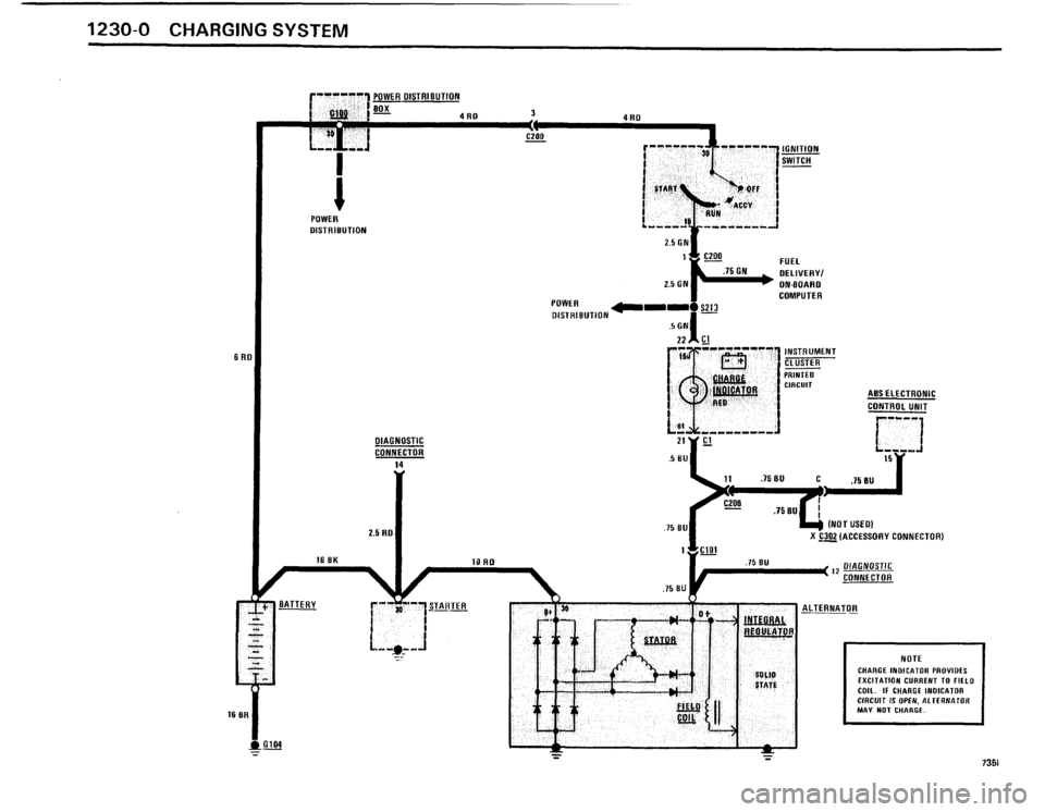 BMW 735i 1986 E23 Electrical Troubleshooting Manual 