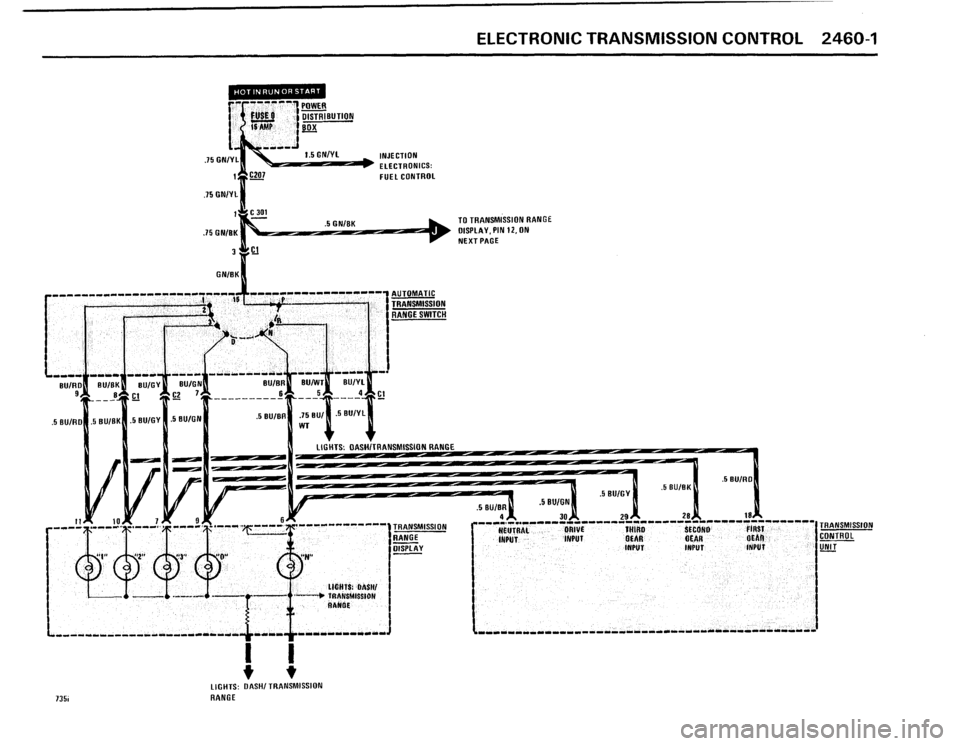 BMW 735i 1986 E23 Electrical Troubleshooting Manual 