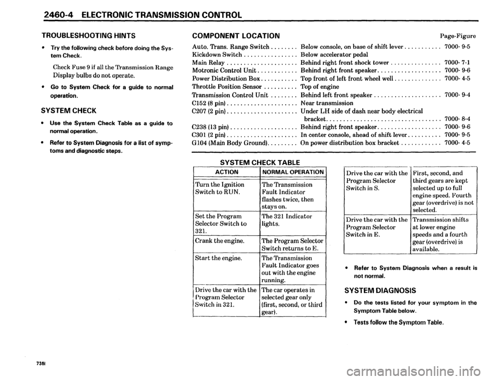 BMW 735i 1986 E23 Electrical Troubleshooting Manual 