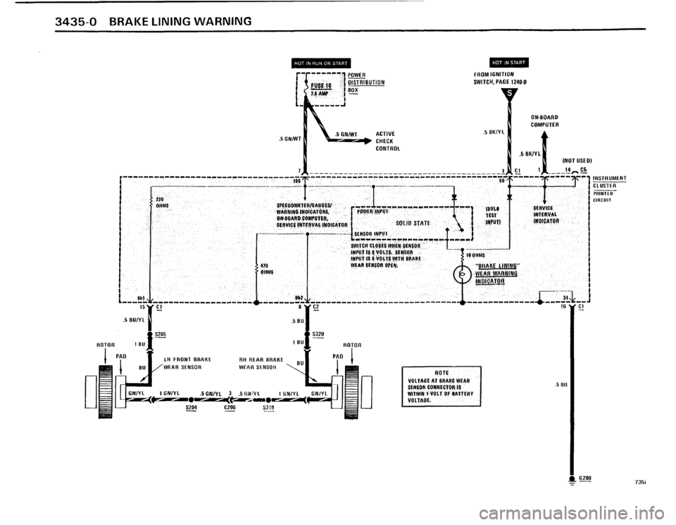 BMW 735i 1986 E23 Electrical Troubleshooting Manual 