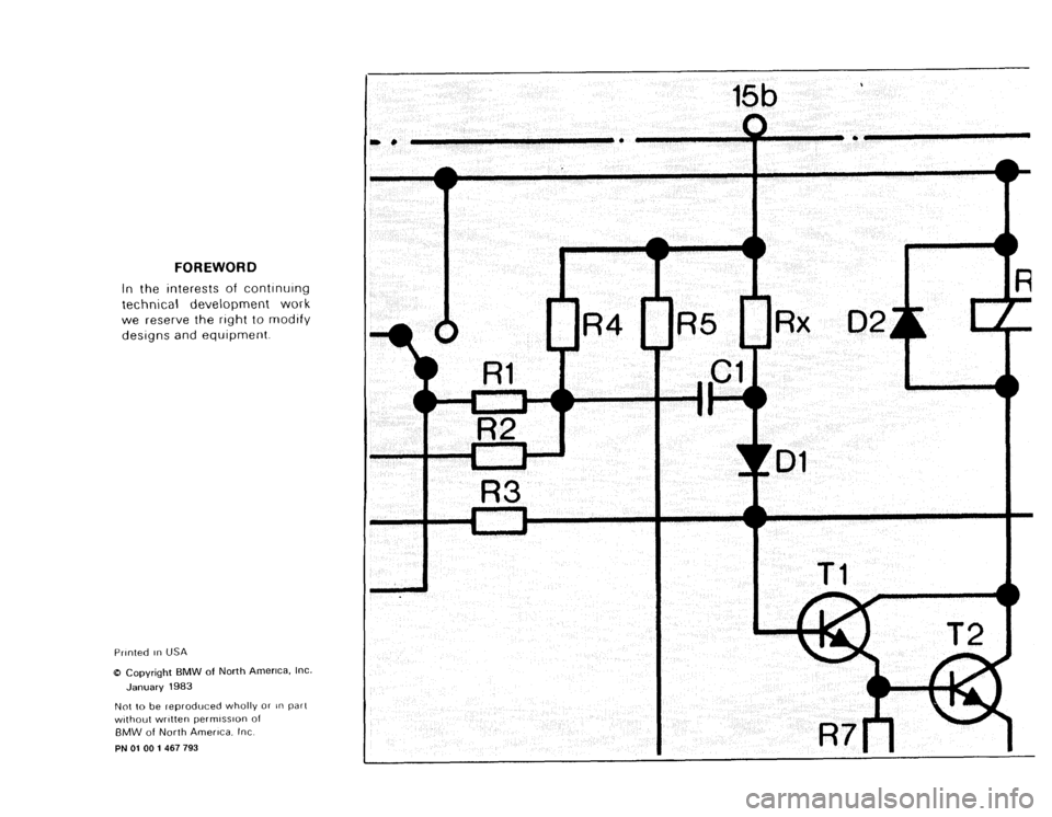 BMW 633csi 1983 E24 Electrical Troubleshooting Manual 