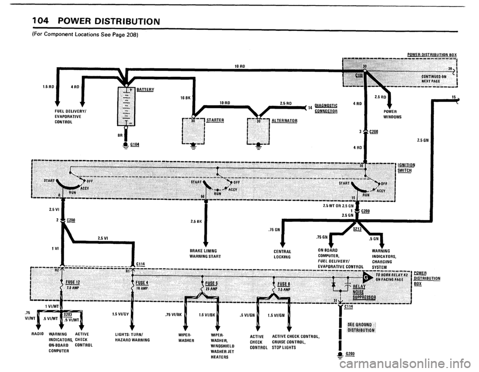 BMW 633csi 1983 E24 Electrical Troubleshooting Manual 