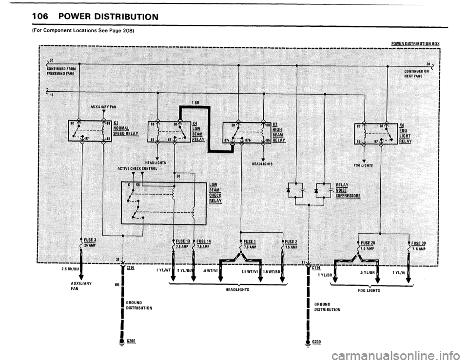 BMW 633csi 1983 E24 Electrical Troubleshooting Manual 