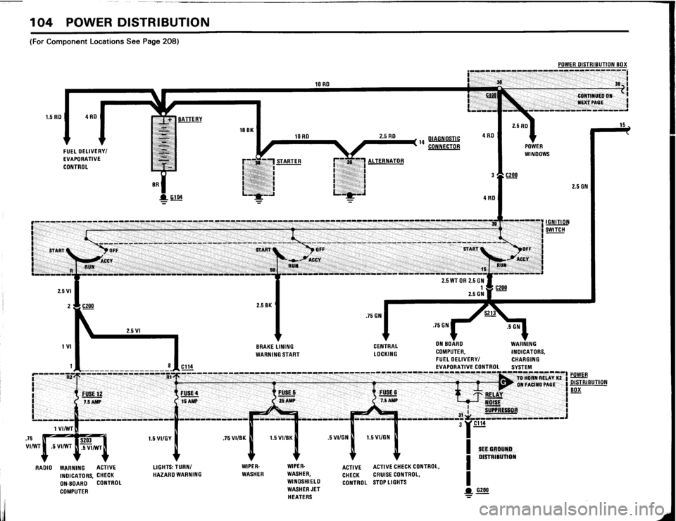 BMW 633csi 1984 E24 Electrical Troubleshooting Manual 