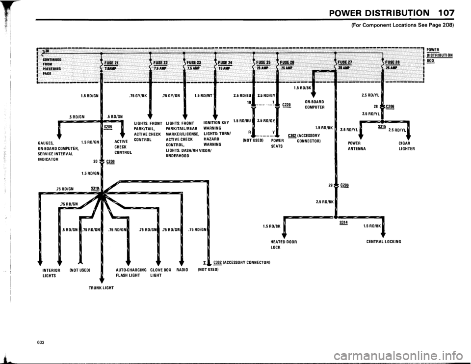 BMW 633csi 1984 E24 Electrical Troubleshooting Manual 