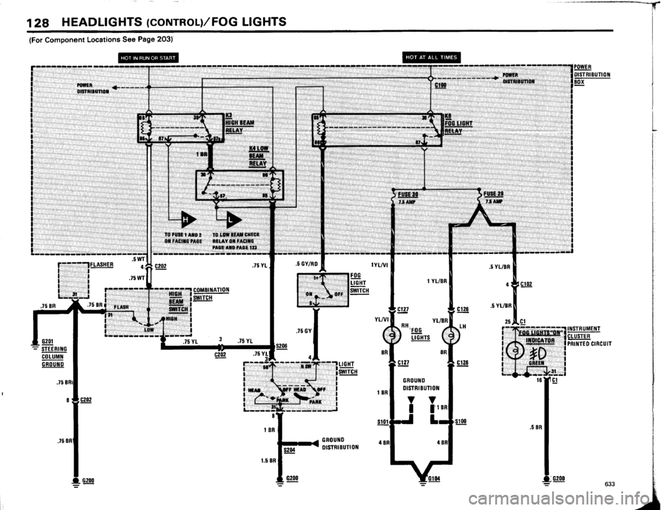 BMW 633csi 1984 E24 Electrical Troubleshooting Manual 