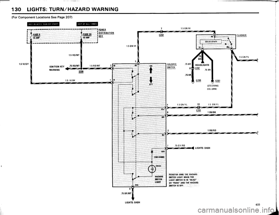 BMW 633csi 1984 E24 Electrical Troubleshooting Manual 