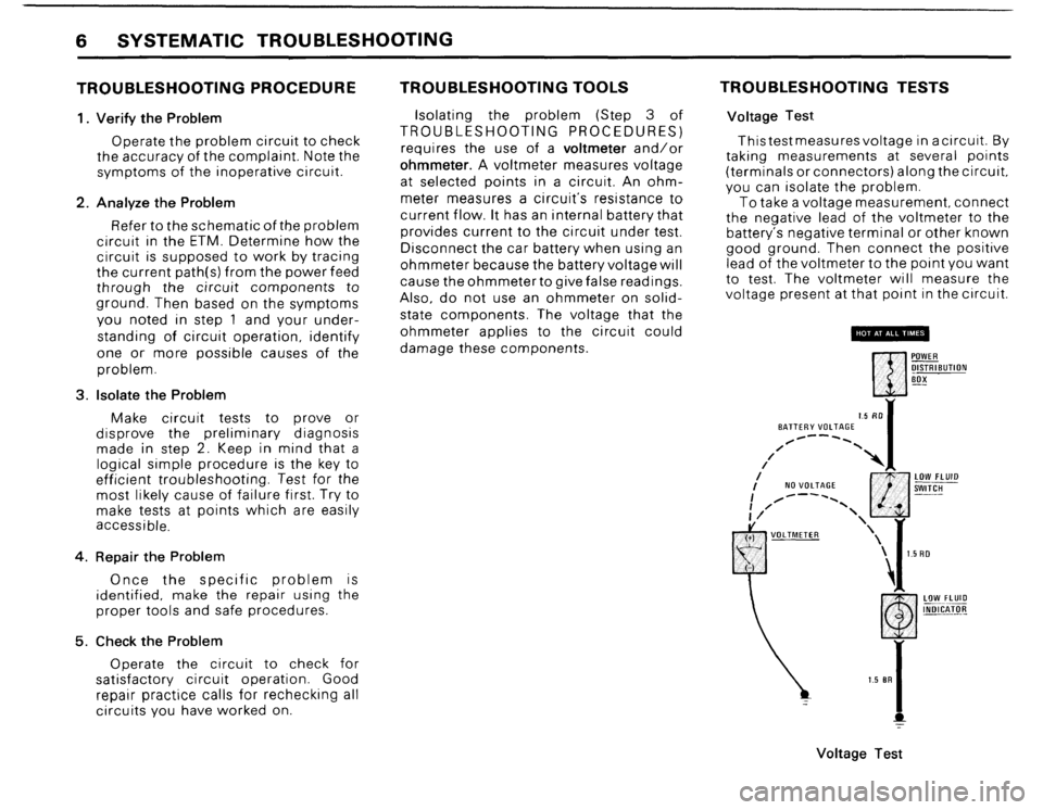 BMW 635csi 1985 E24 Electrical Troubleshooting Manual 