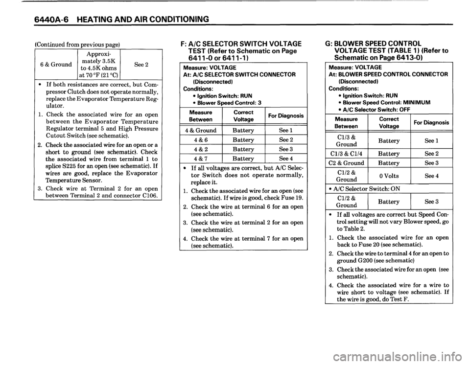 BMW M6 1987 E24 Electrical Troubleshooting Manual 