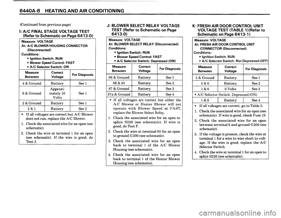 BMW M6 1987 E24 Electrical Troubleshooting Manual 