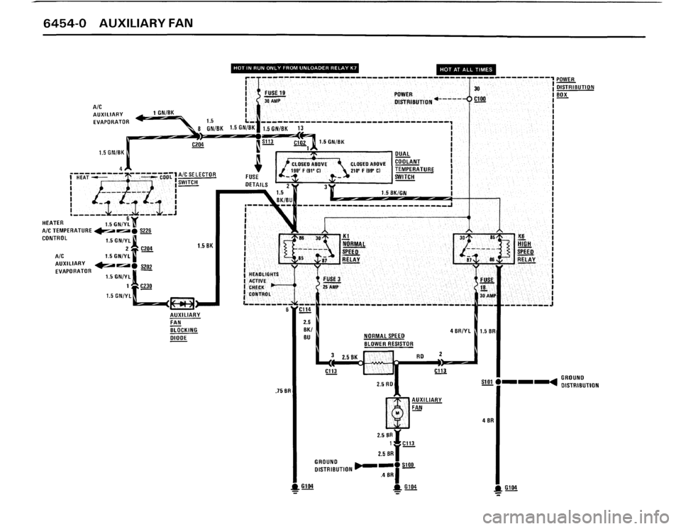 BMW M6 1987 E24 Electrical Troubleshooting Manual 