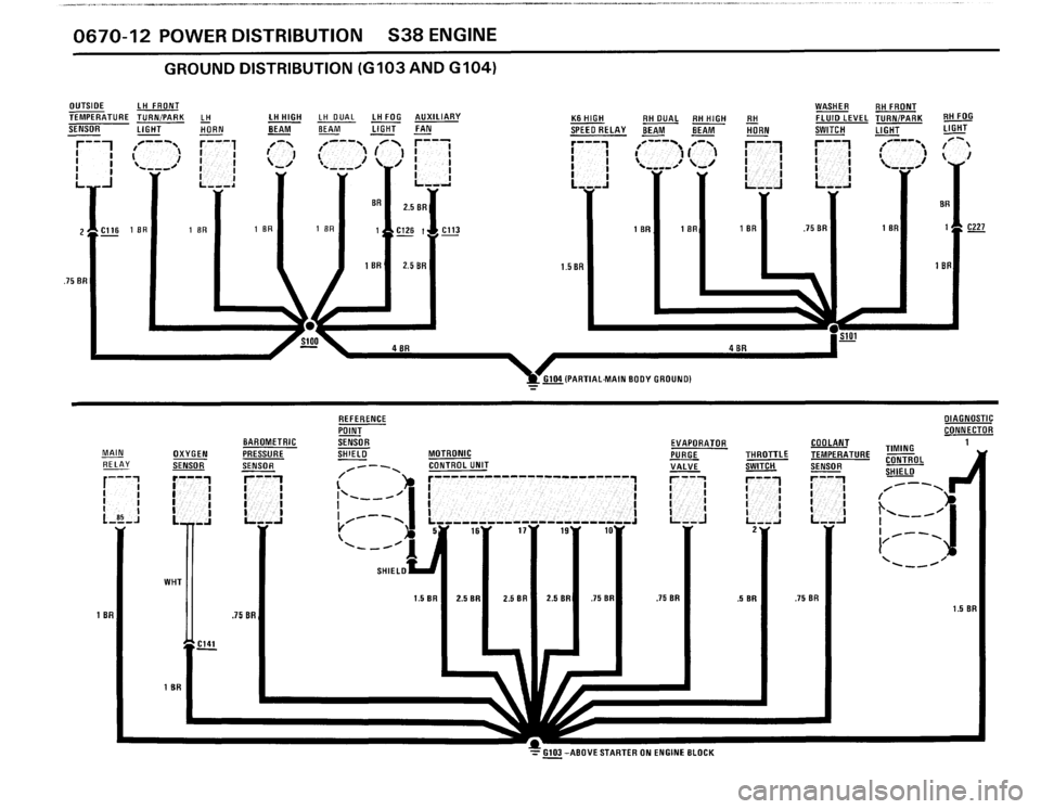 BMW M6 1987 E24 Electrical Troubleshooting Manual 
