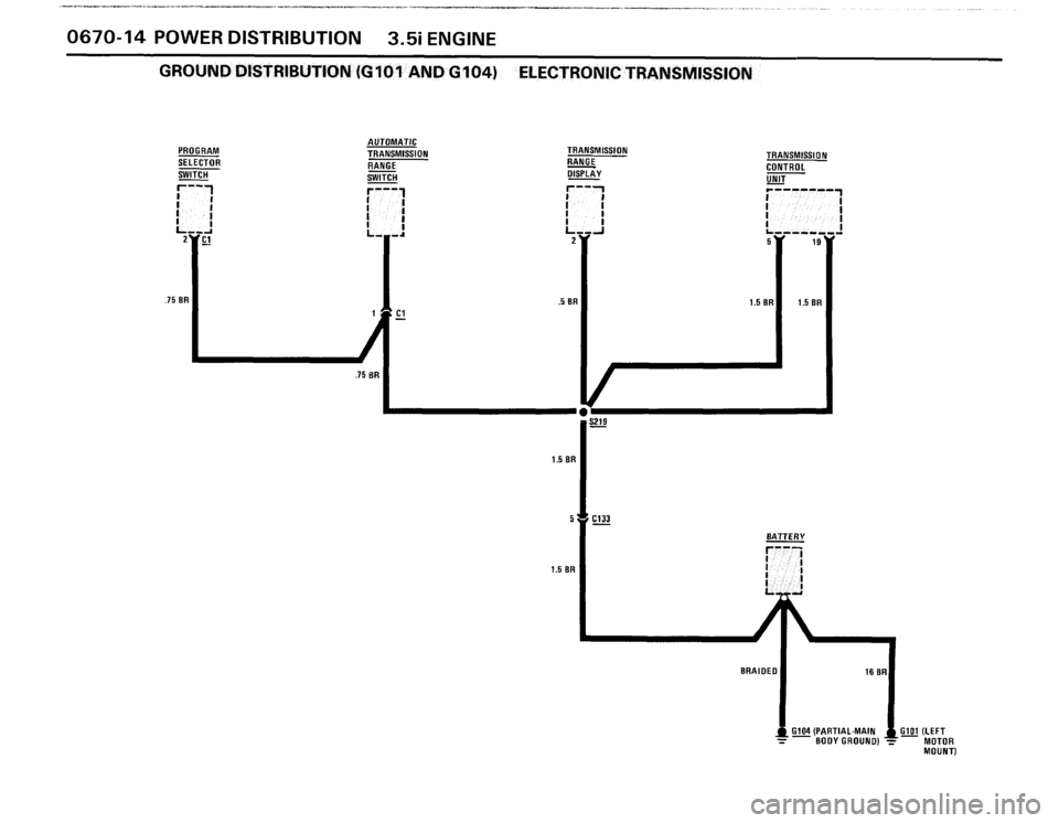 BMW M6 1987 E24 Electrical Troubleshooting Manual 