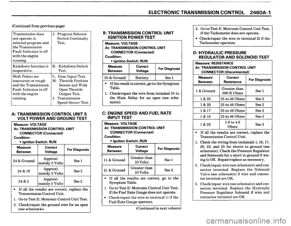 BMW M6 1987 E24 Electrical Troubleshooting Manual 