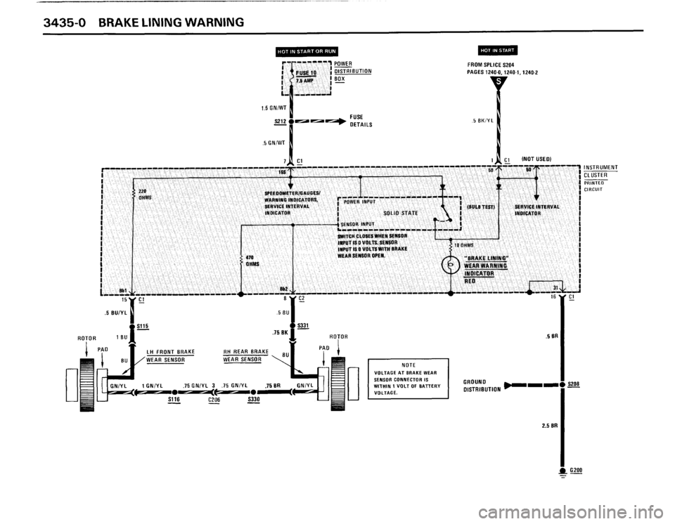 BMW M6 1987 E24 Electrical Troubleshooting Manual 