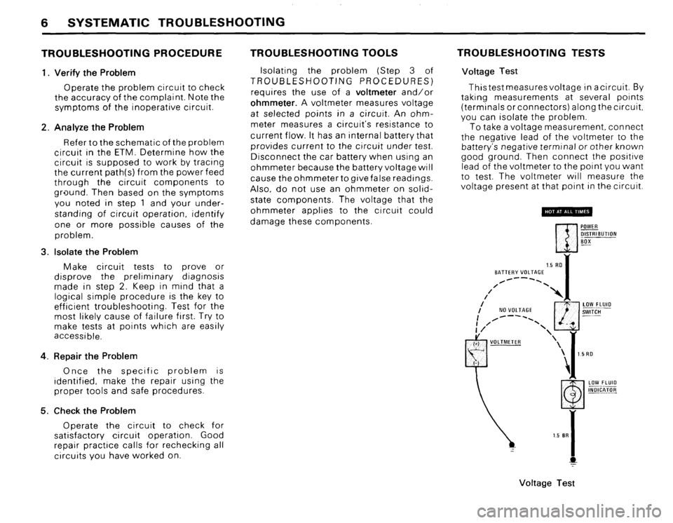 BMW M6 1987 E24 Electrical Troubleshooting Manual 