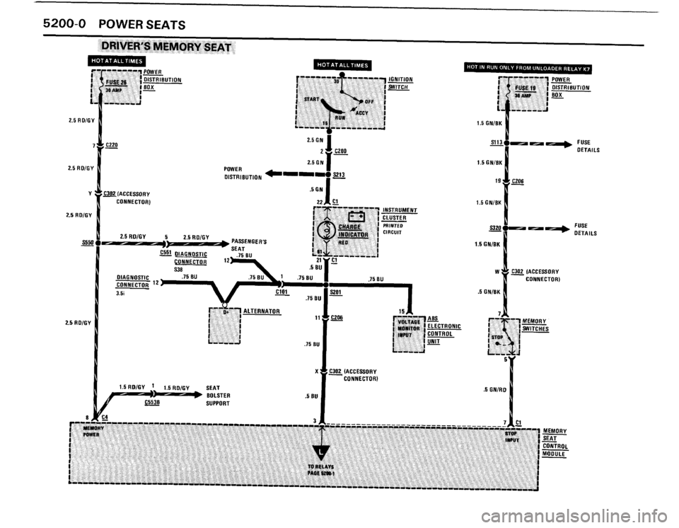 BMW M6 1987 E24 Electrical Troubleshooting Manual 