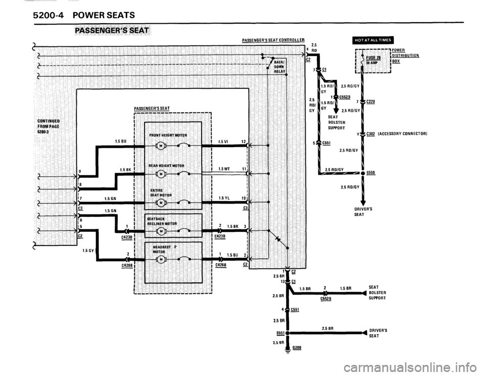 BMW M6 1987 E24 Electrical Troubleshooting Manual 