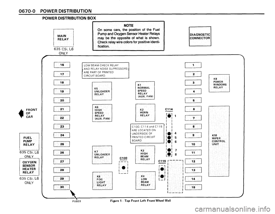 BMW M6 1987 E24 Electrical Troubleshooting Manual 