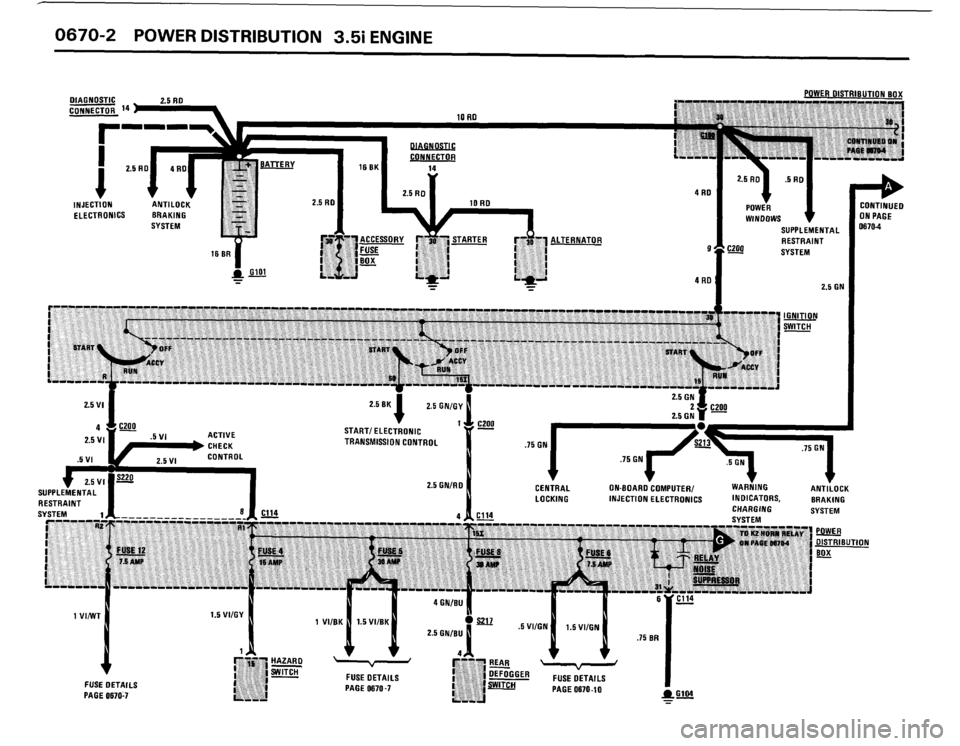 BMW 635csi 1988 E24 Electrical Troubleshooting Manual 