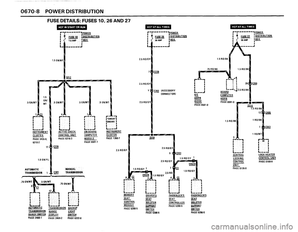 BMW 635csi 1988 E24 Electrical Troubleshooting Manual 