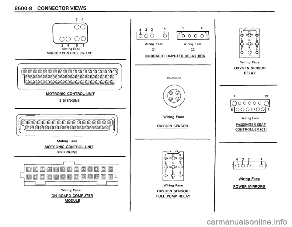 BMW 635csi 1988 E24 Electrical Troubleshooting Manual 