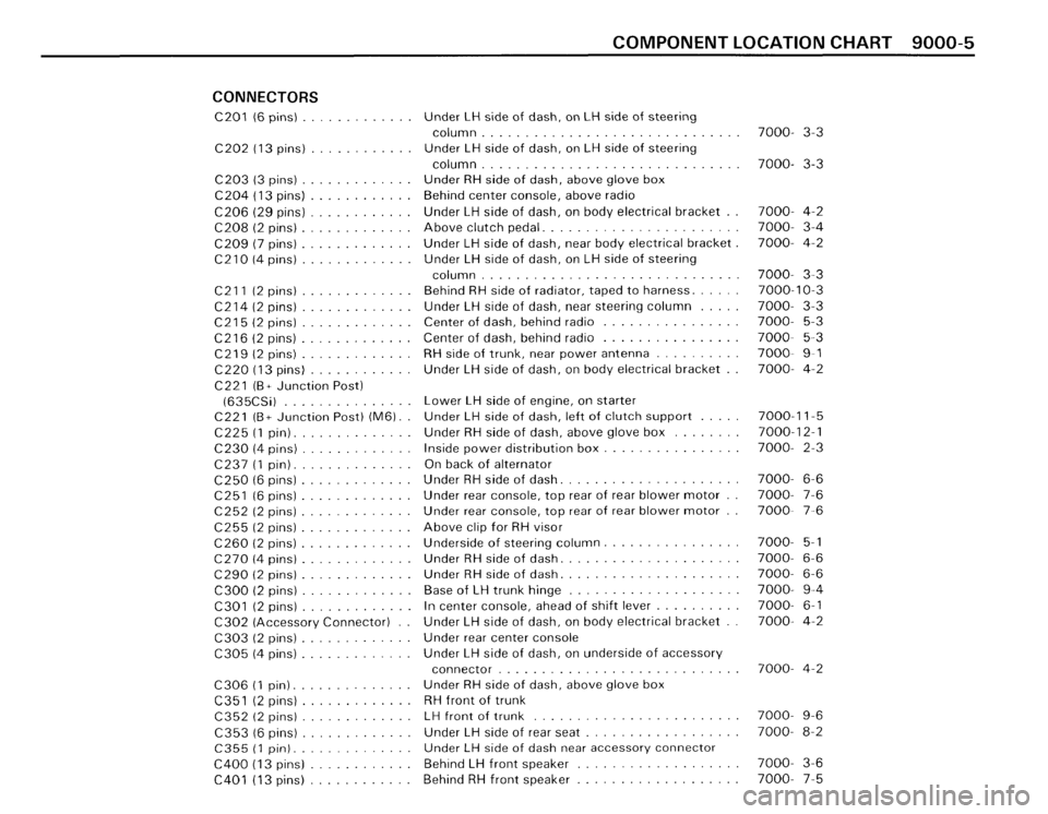 BMW 635csi 1988 E24 Electrical Troubleshooting Manual 