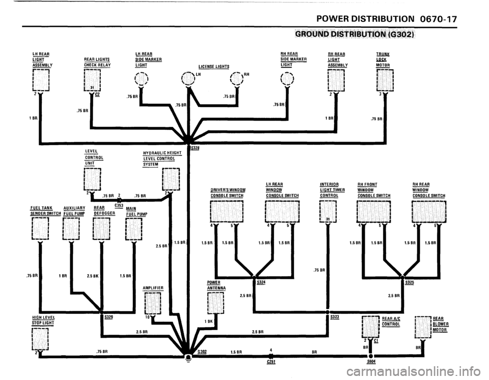 BMW 635csi 1988 E24 Electrical Troubleshooting Manual 