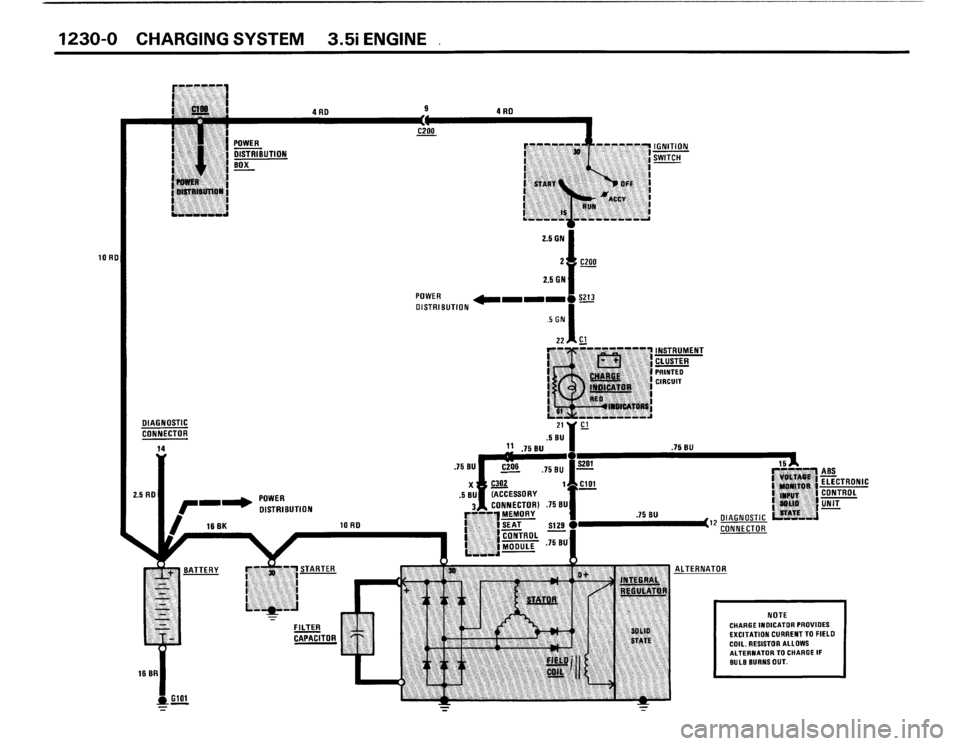 BMW 635csi 1988 E24 Electrical Troubleshooting Manual 